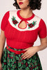 Poinsettia Holiday Sweater