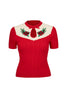 Poinsettia Holiday Sweater