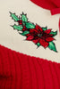 Poinsettia Holiday Sweater