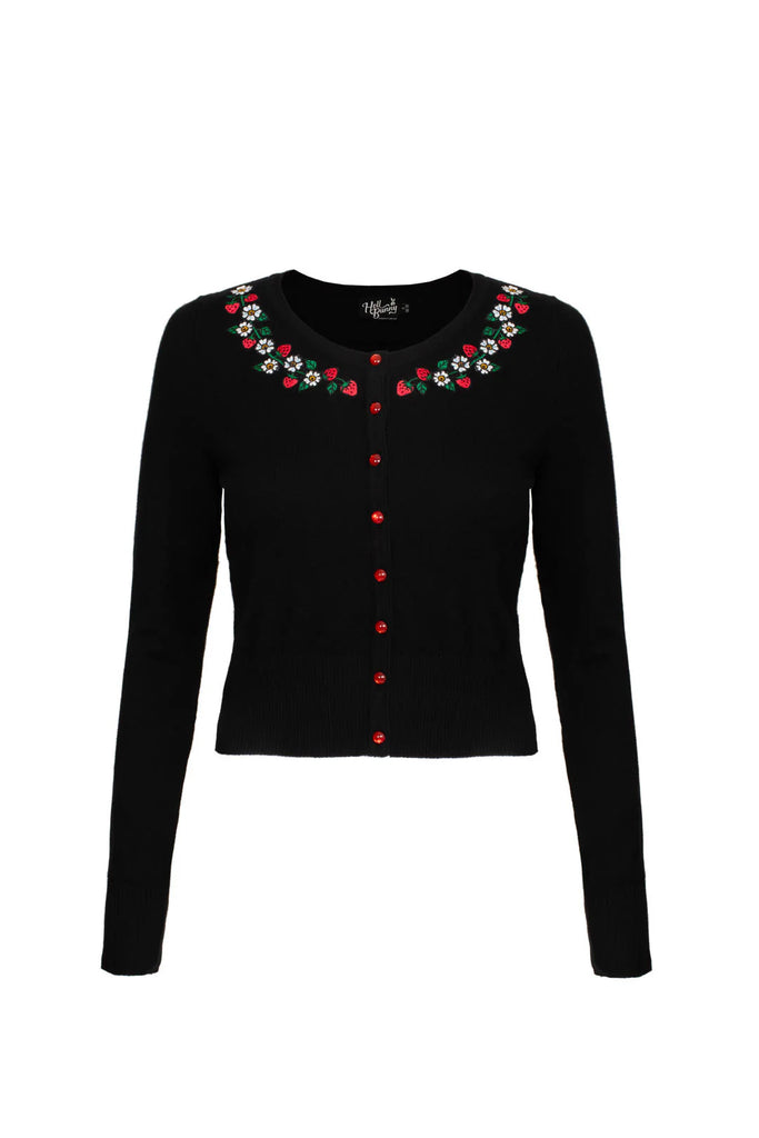 Francoise Strawberry Cardigan