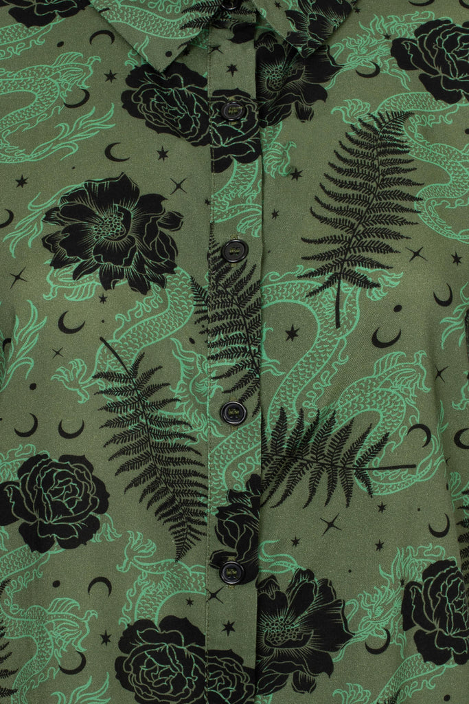 Mystical Moss Button Down Shirt
