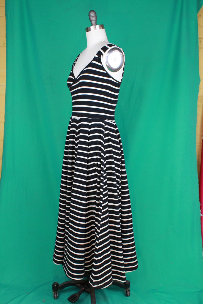 White Stripes Sonnet Dress