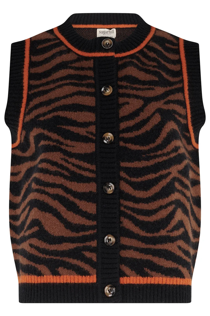 Knit Tiger Cardi-Vest
