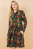 Trippy Mushrooms Soft Knit Dress