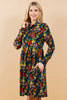 Trippy Mushrooms Soft Knit Dress