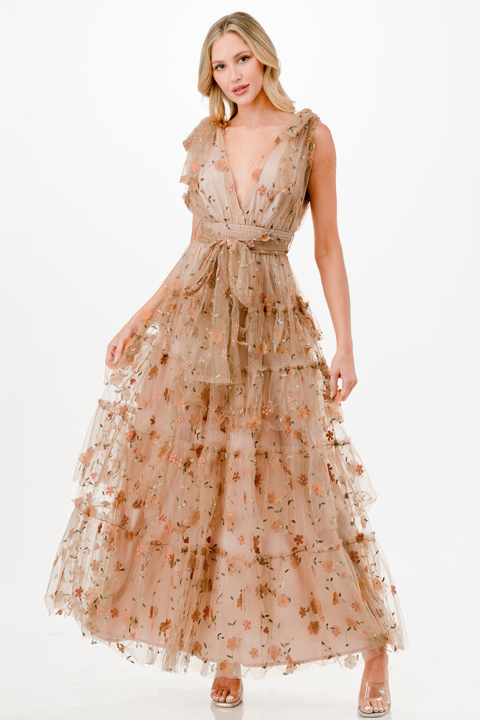 Champagne Toast Tulle Gown