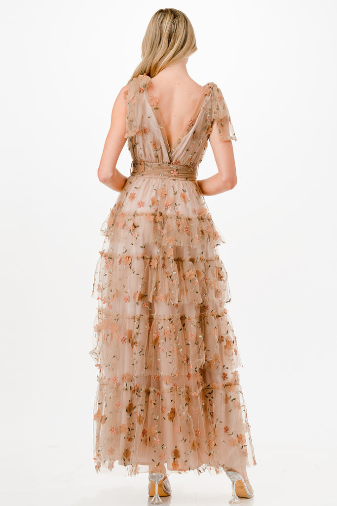 Champagne Toast Tulle Gown