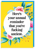 Here's Your Annual Reminder Card