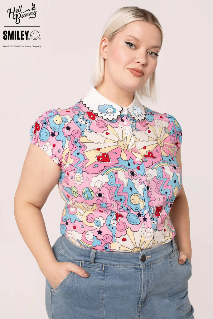Hearts And Rainbows Loulou Blouse