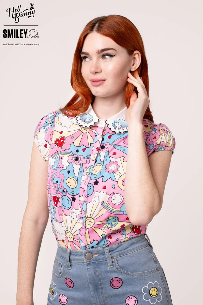 Hearts And Rainbows Loulou Blouse