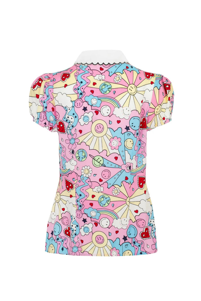 Hearts And Rainbows Loulou Blouse