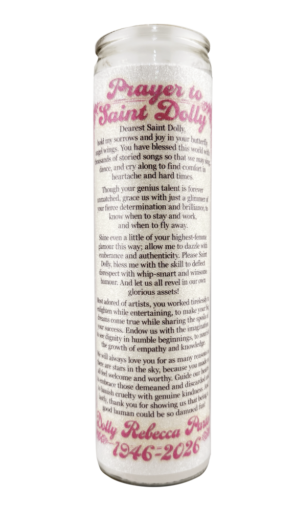 Saint Dolly Prayer Candle