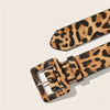 Leopard Faux Leather Belt