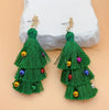 Christmas Tree tassle Earrings