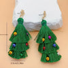 Christmas Tree tassle Earrings