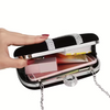 Rhinestone Swag Velvet Clutch