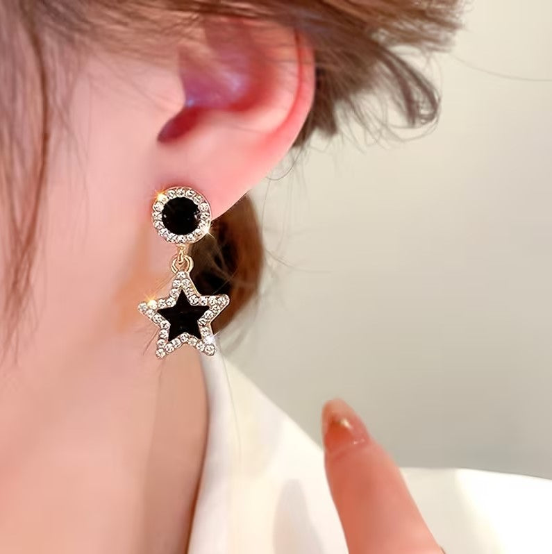 Dark Star Drop Earrings
