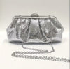 Silver Sequin Clutch