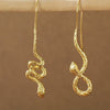 Golden Serpent Earrings