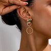 Leopard Doorknocker Earrings