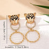 Leopard Doorknocker Earrings