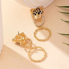 Leopard Doorknocker Earrings