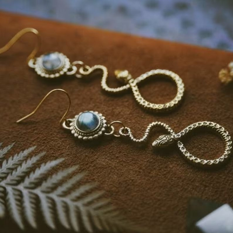 Antique Snake Charmer Earrings