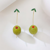 Martini Olive Earrings