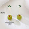 Martini Olive Earrings