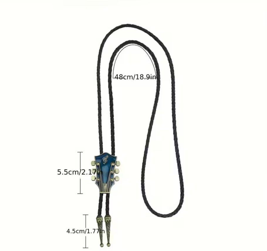 Guitar Head Bolo Tie