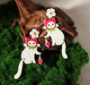 Strawberry Kitty Earrings