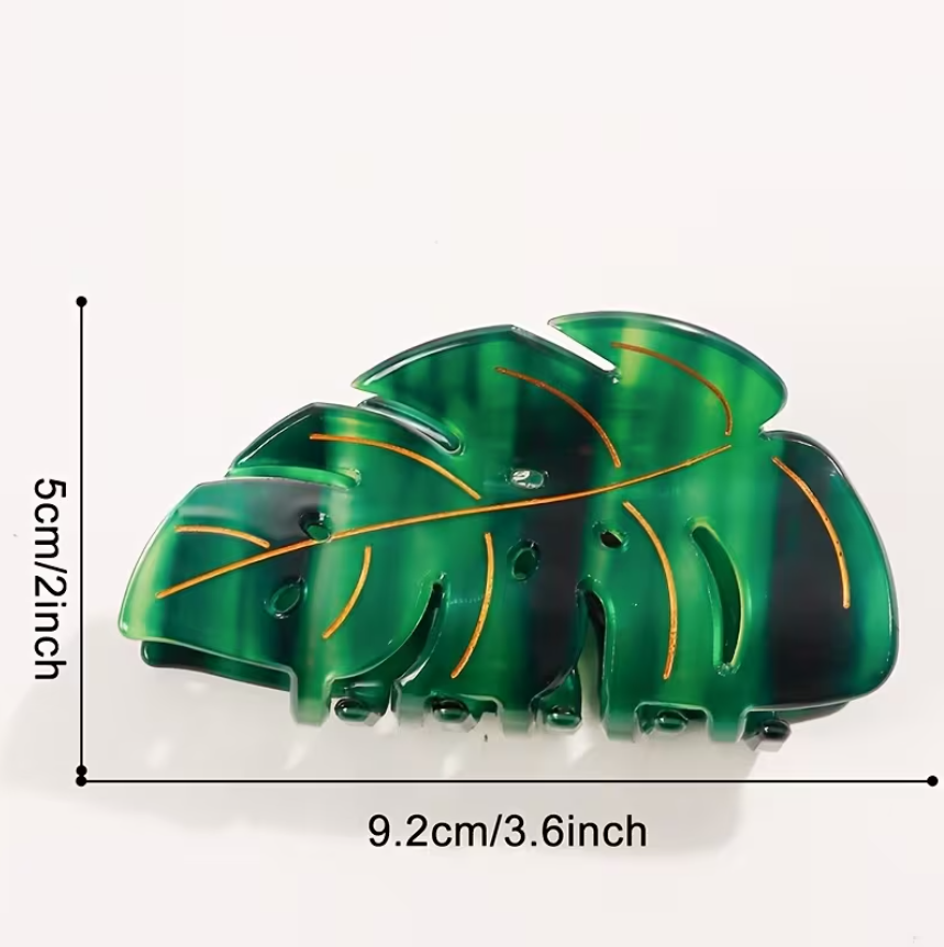 Monsterra Leaf Hair Claw