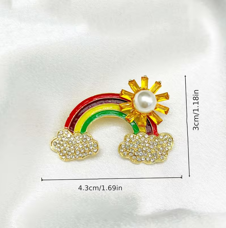 Sunny Rainbow Brooch