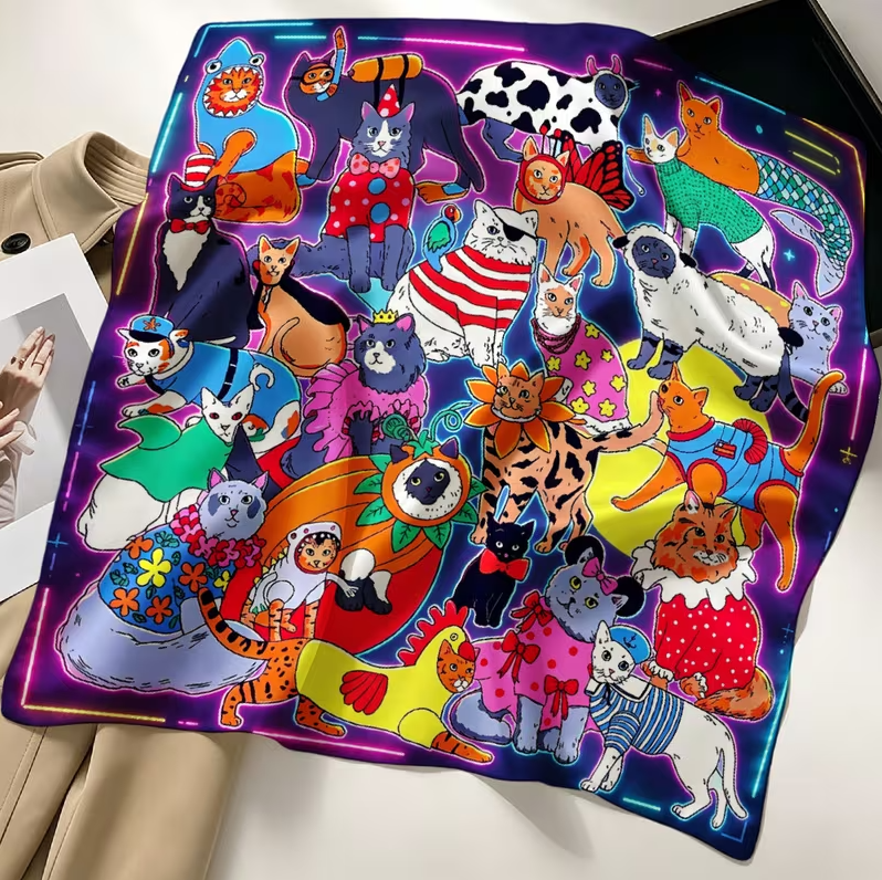 Electric Cat Party Scarf
