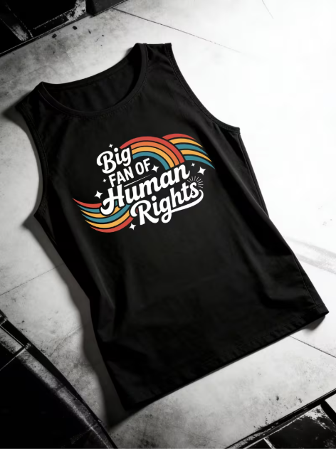 Big Fan Of Human Rights Unisex Tank