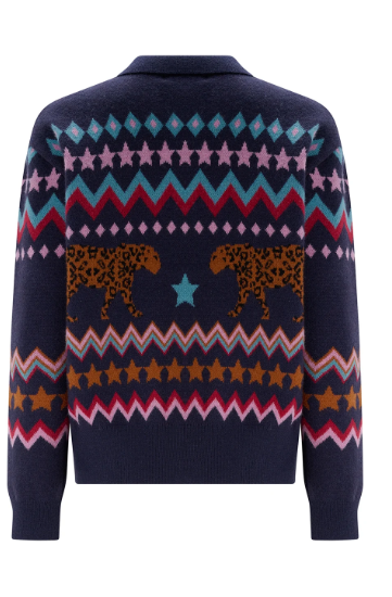 Circus Tiger Knitted Bomber Jacket