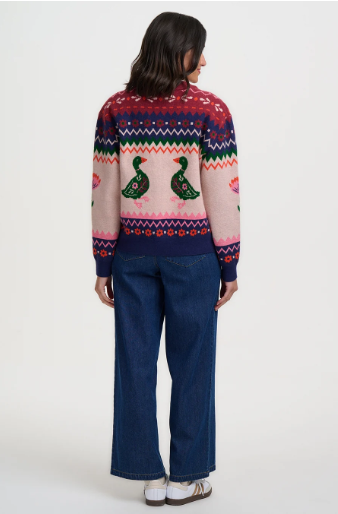 Lucky Ducks Knitted Bomber Jacket