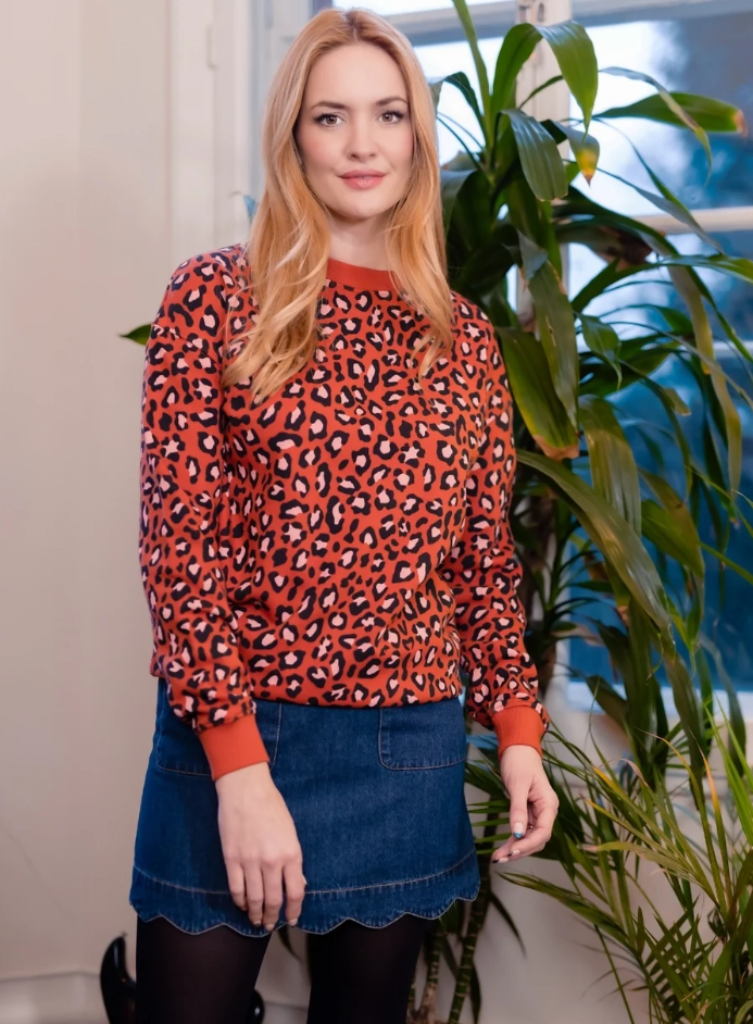 Indigo Denim Mini Skirt