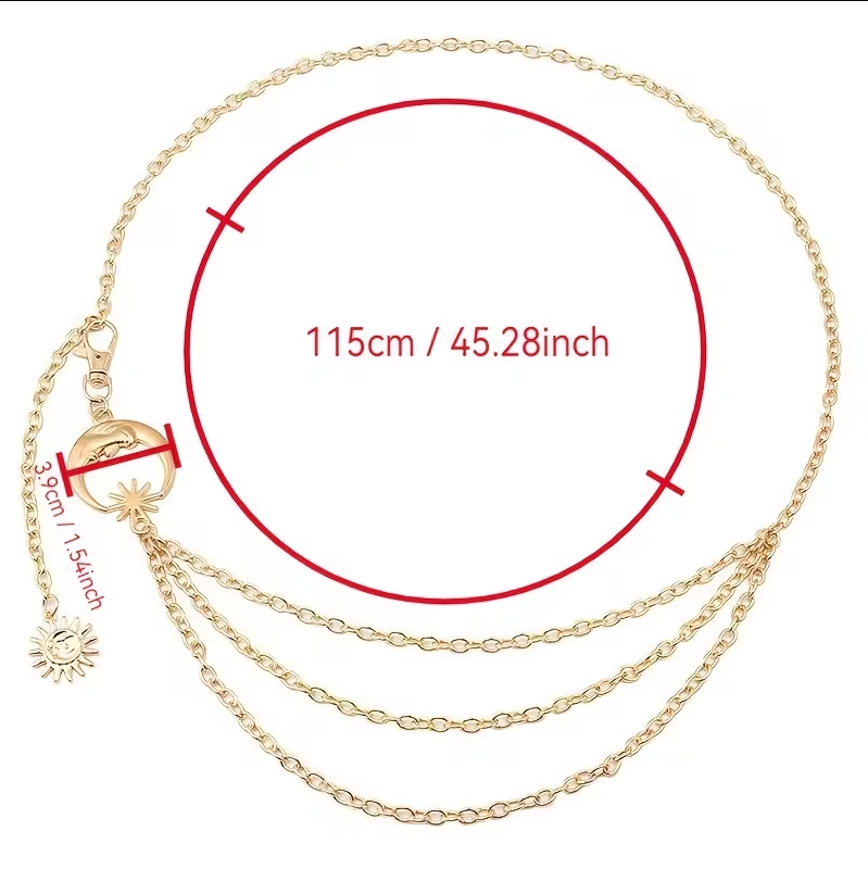 Moon Chain Belt: Silver