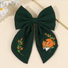 Embroidered Fox Bow