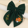 Embroidered Fox Bow