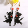 Tipsy Tuxedo Cat Earrings