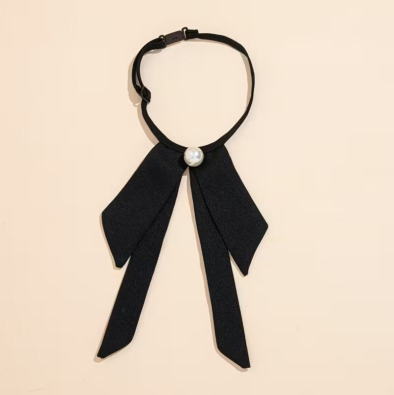 Intsa Cute Neck Bow: Black