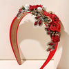 Ornate Festive Headband: Ruby