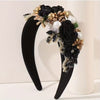 Ornate Festive Headband: Black