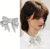 Rhinestone Bow Pin