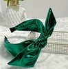 Metallic Bow Headband: Green