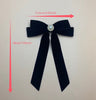 Black Velvet Bow Pin