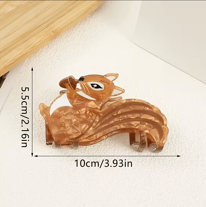 Sassy Squirrel Hair Claw