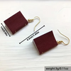 Tiny Book Earrings